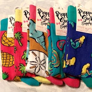 5 preppy socks by simply southern
